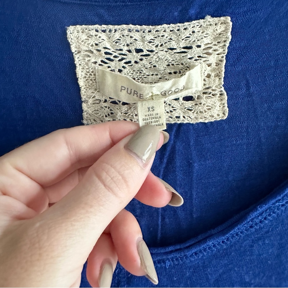 Blue Free People blouse - Picture 3 of 4